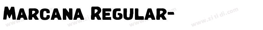Marcana Regular字体转换